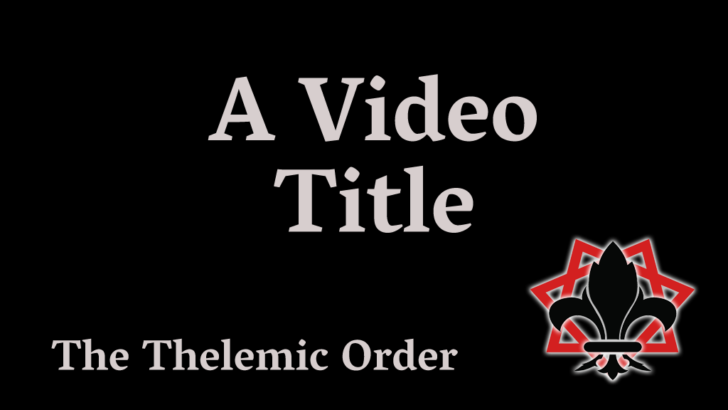 Video Title Card Dummy
